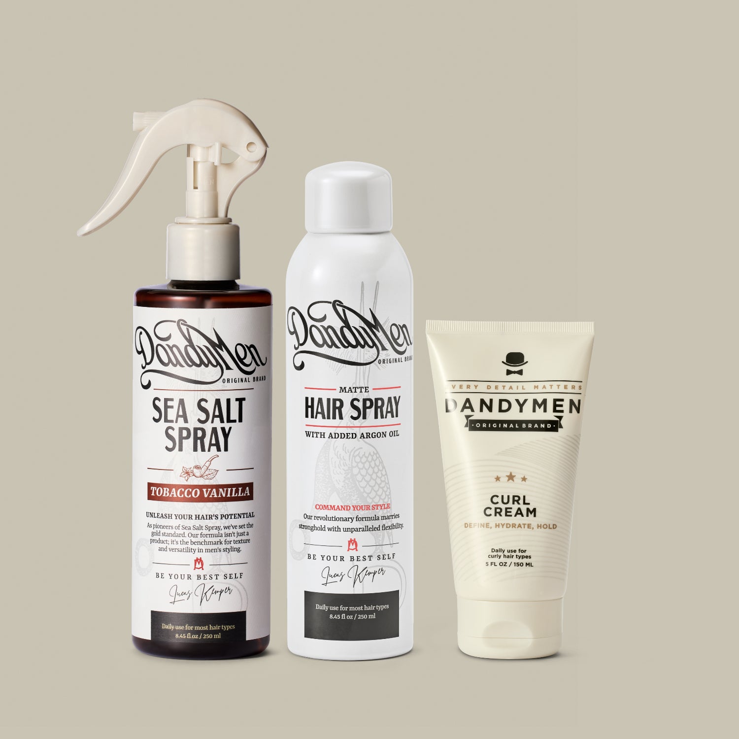 Curl Cream Styling Kit – DandyMen Co.