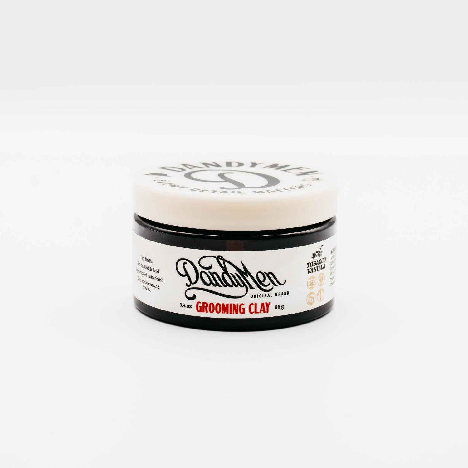 Grooming Clay Strong Hold Matte Finish DandyMen Co grooming-clay-strong-hold-matte-finish-dandymen-co