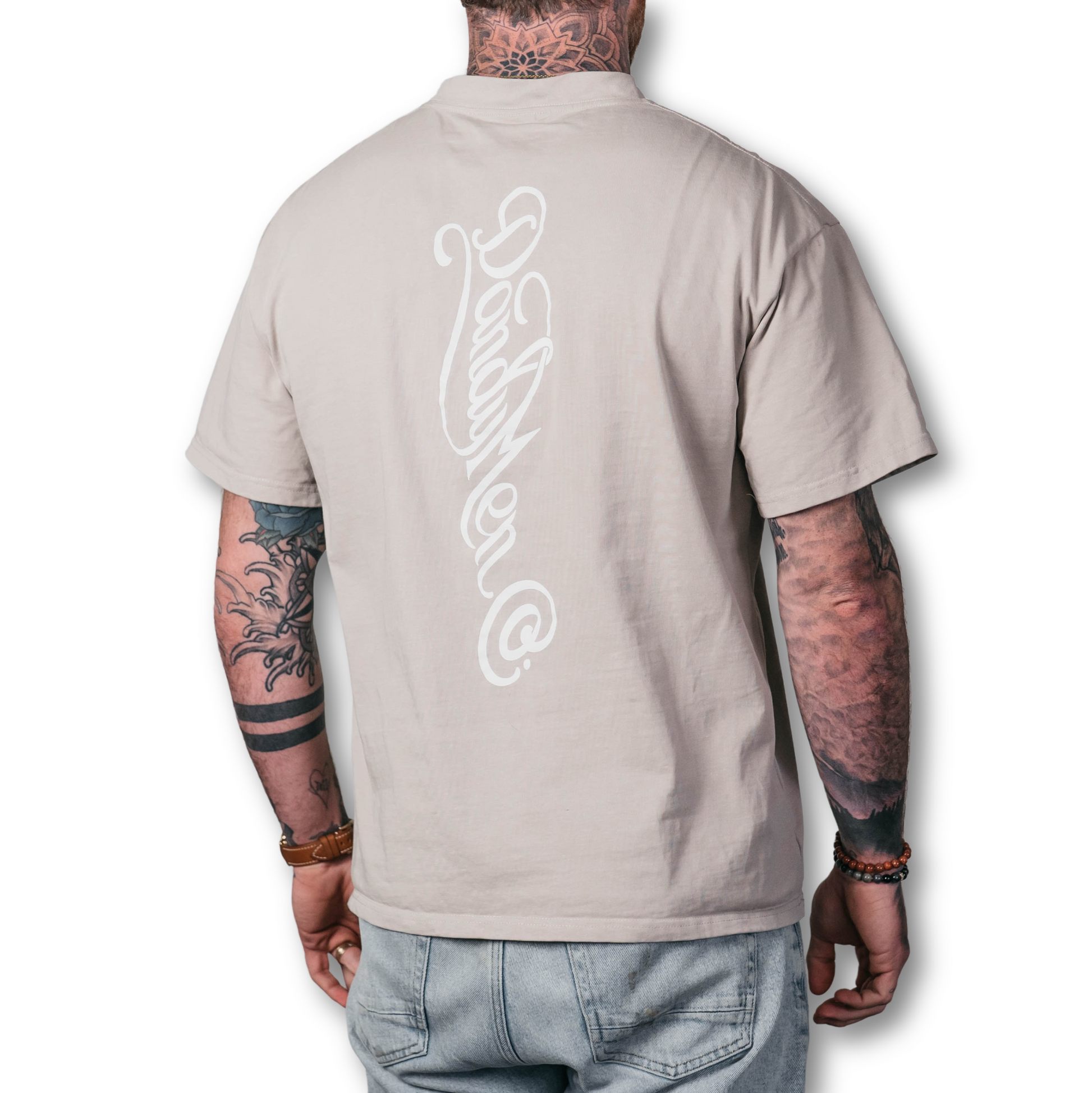 DM Oversized Tee Tan Back